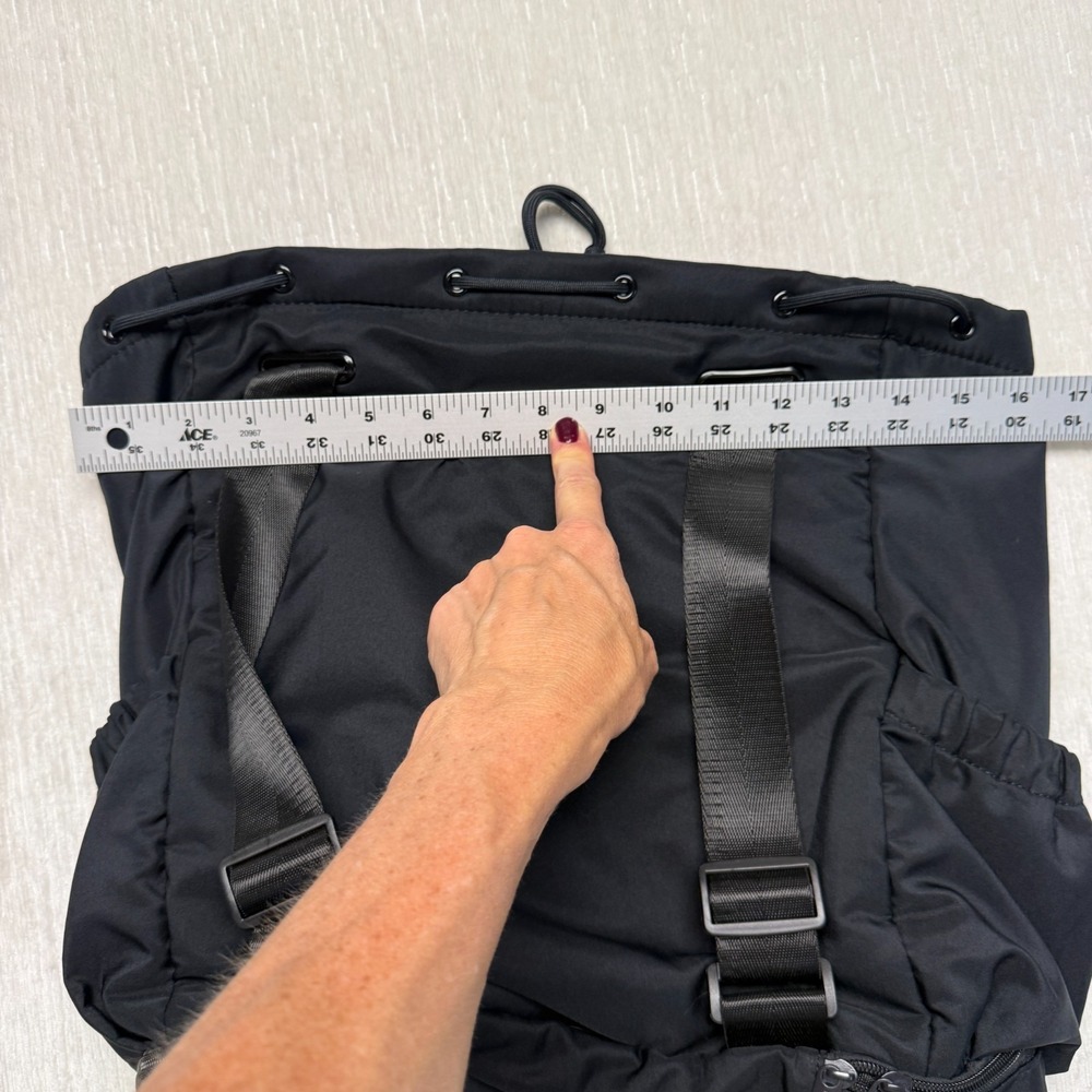 Beyond Yoga Backpack Tote Black Lined Convertible Gym Cinch Drawstring Travel - Picture 10 of 14